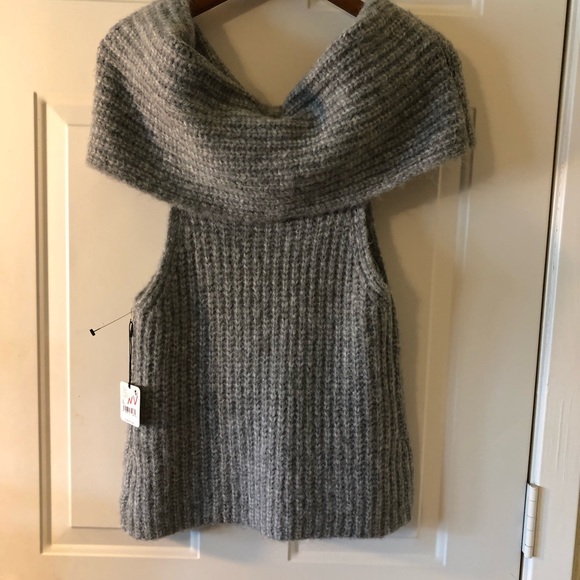 Free People One Jada off shoulder sweater NWT Med - Picture 2 of 6